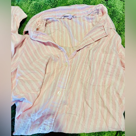 Victoria’s Secret pink striped pajamas - Picture 3 of 3